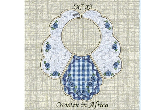 Blue Floral Baby Bib for Small Hoops Review