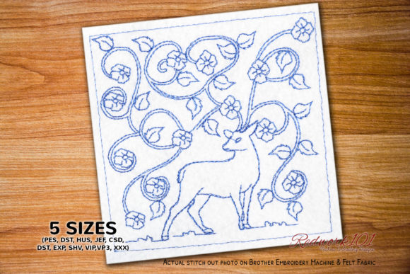 Deer with Abstract Floral Background: Etsy Seller Review