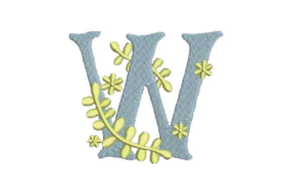 Floral Alphabet W: Elegant Wedding Monogram Review