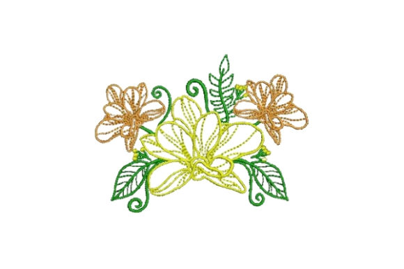 Flower Embellishment Outline 1: Holiday Design Review